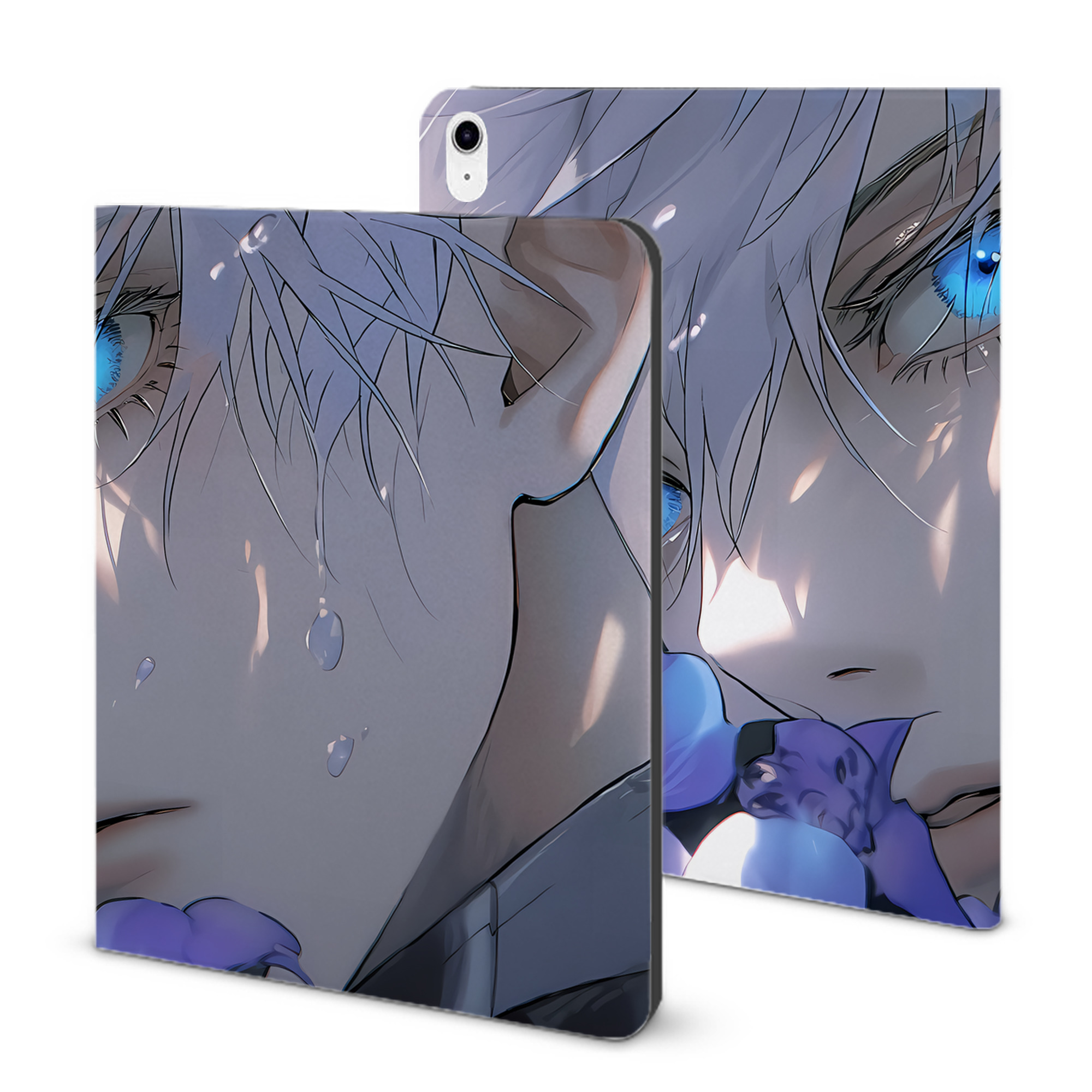 （画像用） 呪術廻戦 Jujutsu Kaisen IPad ケース ブック型 PUレザー TPU 耐衝撃 軽量 薄型 ペン収納なし 全面保護 IPad 各モデル対応